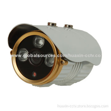 CCTV Camera with 3 Pieces of IR LEDS, 1,000TVL Resolution, 3-10W Power Consumption